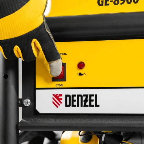 Генератор бензиновый GE 8900, 8.5 кВт, 220 В/50 Гц, 25 л, ручной старт Denzel по ценам производителя в Уфе с доставкой по всей России