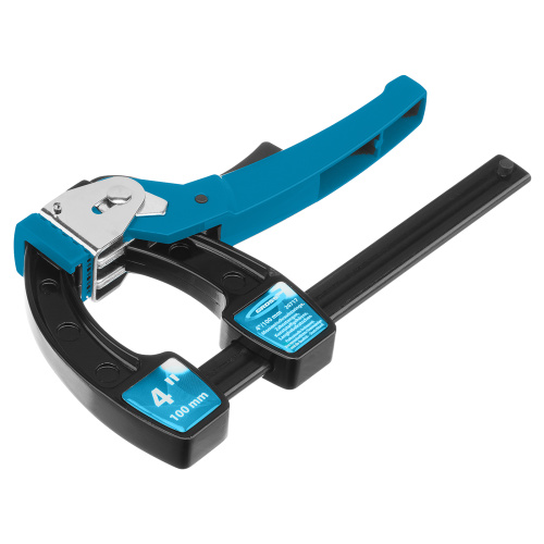 Струбцина реечная быстрозажимная 4, металлический корпус, рычажный храповой механизм, 100 мм Gross по ценам производителя в Уфе с доставкой по всей России