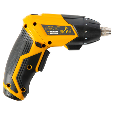 Отвертка аккумуляторная CSL-3.6-01, Li-Ion, 3.6 В, 1.3 А*ч, 200 об/мин, с аксессуарами Denzel по ценам производителя в Уфе с доставкой по всей России