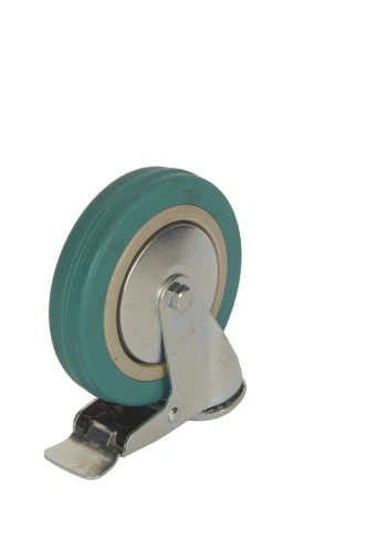 Колесо аппаратное поворотное SChgb 55 125 мм под болт с тормозом (N) по ценам производителя в Уфе с доставкой по всей России