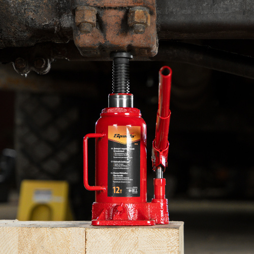 Домкрат гидравлический бутылочный, 12 т, h подъема 210-400 мм Sparta по ценам производителя в Уфе с доставкой по всей России