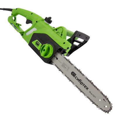 Пила цепная электрическая ПЦЭ-1800П с поперечным двигателем, 1.8 кВт, 14'' (35 см) Сибртех по ценам производителя в Уфе с доставкой по всей России