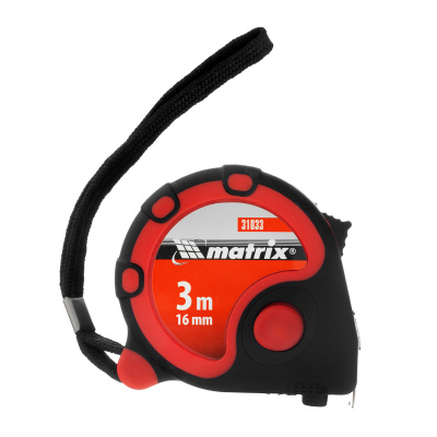 Рулетка Status 3 fixations,3 м х 16 мм,двухкомпонентный корпус,3 фиксации ленты Matrix по ценам производителя в Уфе с доставкой по всей России
