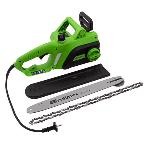 Пила цепная электрическая ПЦЭ-2200П с поперечным двигателем, 2.2 кВт, 16'' (40 см) Сибртех по ценам производителя в Уфе с доставкой по всей России