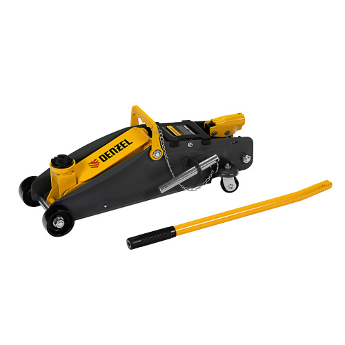 Домкрат гидравлический подкатной с фиксатором, 2,8 т, 135-385 мм, в кейсе Denzel по ценам производителя в Уфе с доставкой по всей России