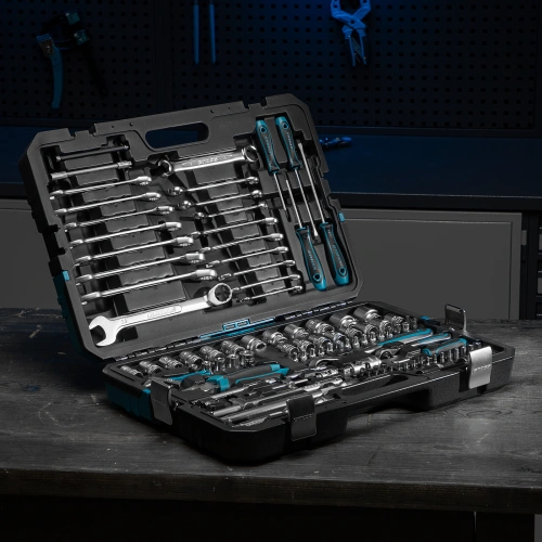 Набор инструментов, 1/4", 1/2", CrV, 120 зубьев, 101 предмет Gross по ценам производителя в Уфе с доставкой по всей России