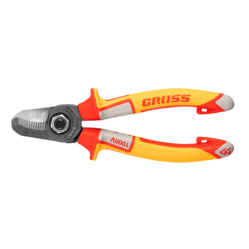 Кабелерез, диэлектрические рукоятки до 1000 В, трехкомпонентные рукоятки, 160 мм Gross по ценам производителя в Уфе с доставкой по всей России