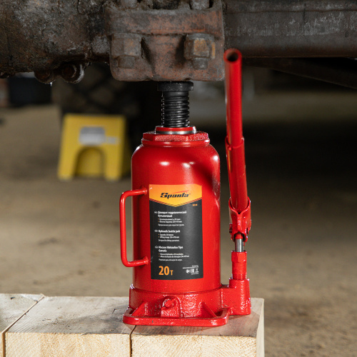 Домкрат гидравлический бутылочный, 20 т, h подъема 250-470 мм Sparta по ценам производителя в Уфе с доставкой по всей России