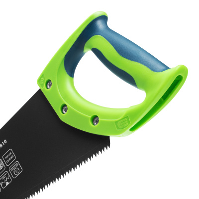 Ножовка по дереву "Зубец", 400 мм, 7-8 TPI, каленый зуб 2D, защитное покрытие, двухкомпонентная рукоятка Сибртех по ценам производителя в Уфе с доставкой по всей России