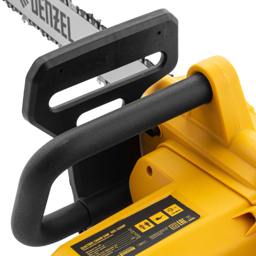 Пила цепная электрическая EDS-2200P, 2.2 кВт,поперечная, шина 45 см, шаг 3/8, паз 1.3 мм, 63 звена Denzel по ценам производителя в Уфе с доставкой по всей России