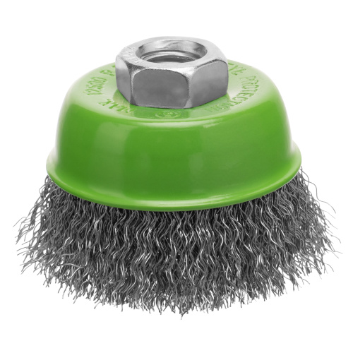 Щетка для УШМ, 65 мм, М14, "чашка", витая проволока 0.3 мм Сибртех по ценам производителя в Уфе с доставкой по всей России