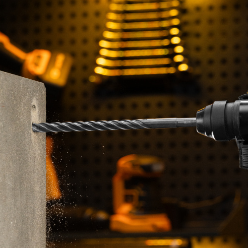 Бур по бетону, цельная крестовая пластина, 12x265 мм, SDS PLUS Denzel по ценам производителя в Уфе с доставкой по всей России