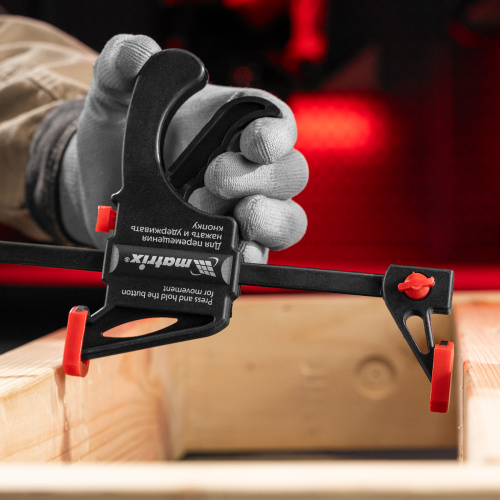 Струбцина универсальная, быстрозажимная, F-образная, 450 х 565 х 45 мм, пластиковый корпус Matrix по ценам производителя в Уфе с доставкой по всей России