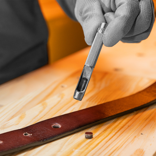 Набор пробойников для кожи 3 4 5 6 7 8 9 10 12 14 16 19 мм, 12 шт, чехол Сибртех по ценам производителя в Уфе с доставкой по всей России