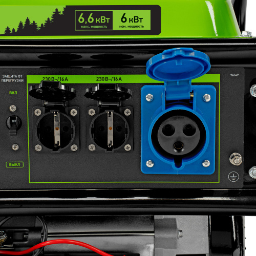 Генератор бензиновый БС-8000Э, 6,6 кВт, 230В, четырехтактный, 25 л, электростартер Сибртех по ценам производителя в Уфе с доставкой по всей России