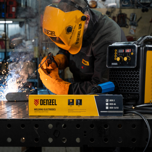 Электроды DER-3, диам. 3 мм, 5 кг, рутиловое покрытие Denzel по ценам производителя в Уфе с доставкой по всей России