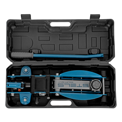 Домкрат гидравлический подкатной с фиксатором, 2.5 т, Safety Pin, 140-385 мм, в кейсе Stels по ценам производителя в Уфе с доставкой по всей России