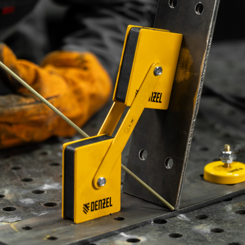 Фиксатор магнитный регулируемый для сварочных работ усилие 50 LB Denzel по ценам производителя в Уфе с доставкой по всей России