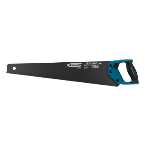 Ножовка по дереву "Piranha", 550 мм, 11-12 TPI, зуб-3D, каленый зуб, тефлоновое покрытие полотна, двухкомпонентная рукоятка Gross по ценам производителя в Уфе с доставкой по всей России