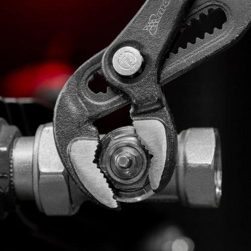 Клещи переставные 250 мм, кнопочный механизм, хром-ванадий, обливные рукоятки Matrix по ценам производителя в Уфе с доставкой по всей России