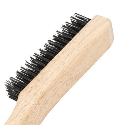 Щетка зачистная пятирядная, закаленная прямая проволока с деревянной ручкой Сибртех по ценам производителя в Уфе с доставкой по всей России