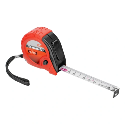 Рулетка Rubber,5 м х 19 мм,обрезиненный корпус Matrix по ценам производителя в Уфе с доставкой по всей России