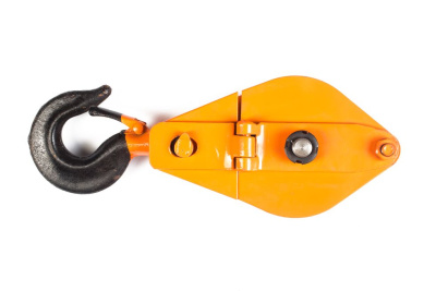 Блок монтажный однорольный с  крюком TOR 1 т с откидной щекой по ценам производителя в Уфе с доставкой по всей России