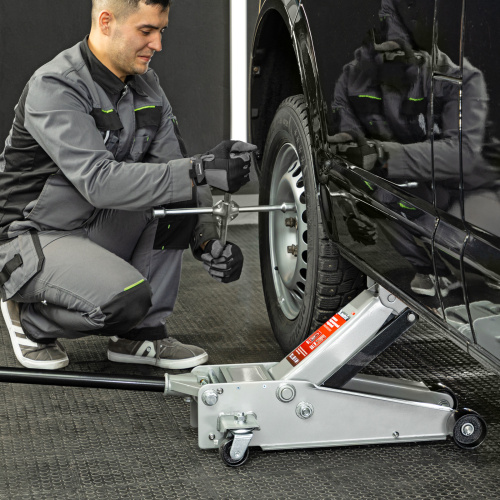 Домкрат гидравлический подкатной профессиональный, быстрый подъем, 3 т, 130-465 мм. Quick Matrix по ценам производителя в Уфе с доставкой по всей России