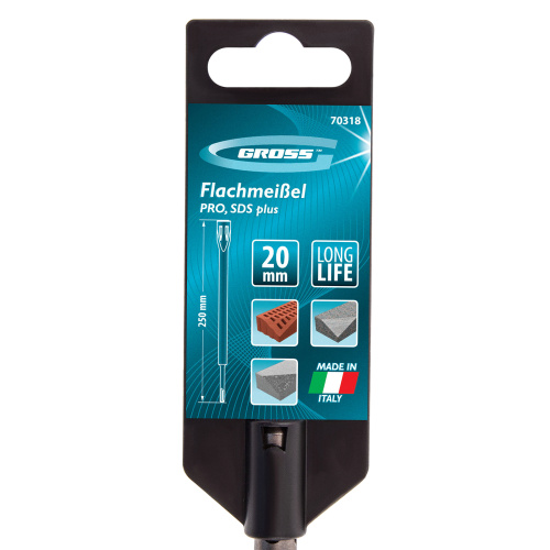 Зубило плоское 20 х 250 мм, Pro, SDS Plus Gross по ценам производителя в Уфе с доставкой по всей России