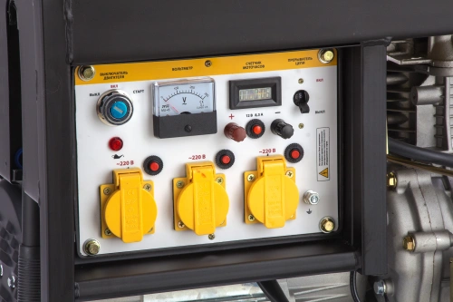 Генератор дизельный DD6300Е, 5.0 кВт, 220 В/50 Гц, 15 л, электростартер Denzel по ценам производителя в Уфе с доставкой по всей России