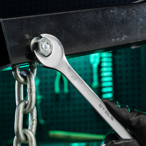 Ключ комбинированный, 23 мм, CrV, матовый хром Stels по ценам производителя в Уфе с доставкой по всей России