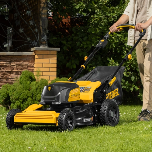 Газонокосилка аккумуляторная бесщет., RLMS560-62, привод, 560 мм, Li-ion, 62В Denzel по ценам производителя в Уфе с доставкой по всей России