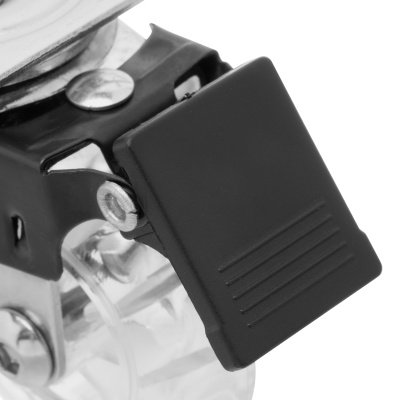 Колесо ПУ прозрачное поворотное с тормозом d-50 мм, крепление платформенное Сибртех по ценам производителя в Уфе с доставкой по всей России