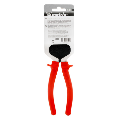 Плоскогубцы Econom, 180 мм, шлифованные, пластмассовые рукоятки Matrix по ценам производителя в Уфе с доставкой по всей России
