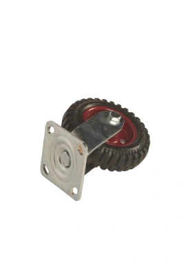 Колесо большегрузное поворотное PS 160 мм резина с протектором (F) по ценам производителя в Уфе с доставкой по всей России