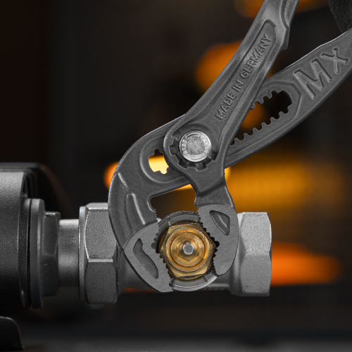 Клещи переставные, кнопочный механизм, обливные рукоятки, 250 мм Denzel по ценам производителя в Уфе с доставкой по всей России