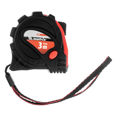 Рулетка Status Magnet 3 fixations,3 м х 16 мм,обрезиненный корпус,зацеп с магнитом Matrix по ценам производителя в Уфе с доставкой по всей России