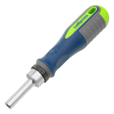 Отвертка реверсивная с набором бит и торцевыми головками, 35 шт, CrV Сибртех по ценам производителя в Уфе с доставкой по всей России