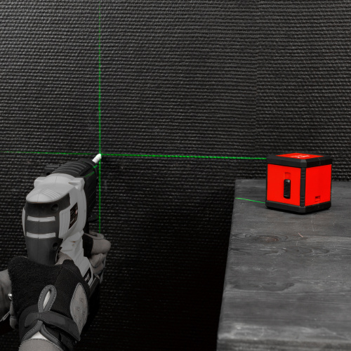 Лазерный уровень XQB GREEN Basic SET, 20 м, зеленый луч, батарейки, резьба 1/4" MTX по ценам производителя в Уфе с доставкой по всей России