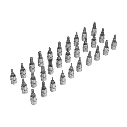 Набор инструментов, 1/2", 3/8", 1/4", пластиковый кейс 215 предм. Сибртех по ценам производителя в Уфе с доставкой по всей России