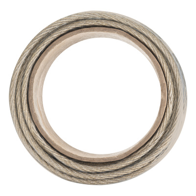 Трос металлополимерный прозрачный ПР-6.0, толщина 6.0 мм, моток 20 метров Сибртех по ценам производителя в Уфе с доставкой по всей России