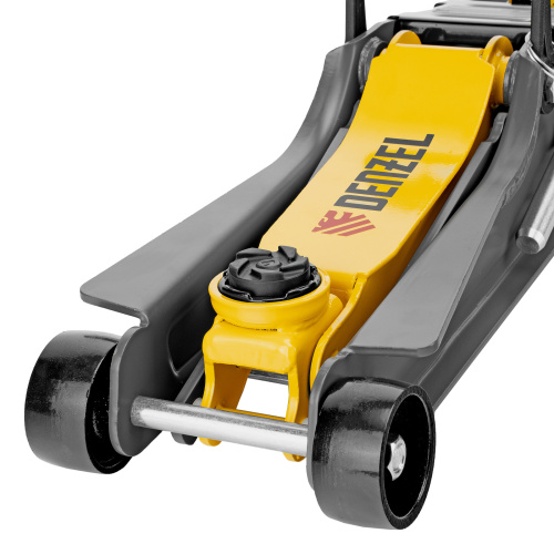 Домкрат гидравлический подкатной с фиксатором, 2,5 т, 85-385 мм Denzel по ценам производителя в Уфе с доставкой по всей России