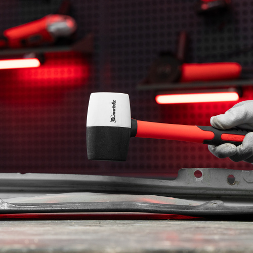 Киянка резиновая, 450 г, черно-белая резина, фибергласовая рукоятка Matrix по ценам производителя в Уфе с доставкой по всей России