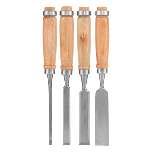 Набор долот-стамесок, 6-12-18-24 мм, плоских, деревянные рукоятки Sparta по ценам производителя в Уфе с доставкой по всей России