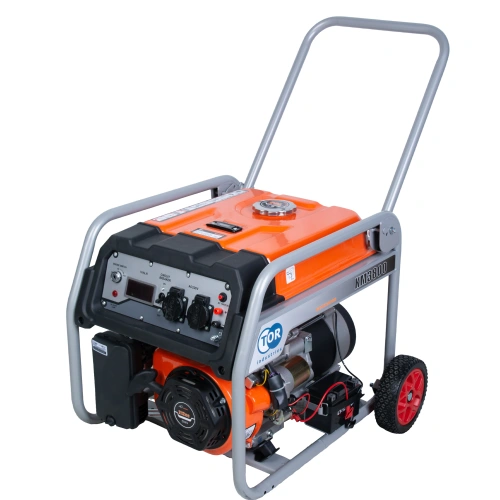 Генератор бензиновый 2,5 кВт 220В 16 л с электростартером и колесами TOR KM3800H по ценам производителя в Уфе с доставкой по всей России