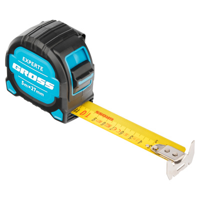 Рулетка Experte,5 м x 27 мм,двухкомпонентный корпус,магнит,двухсторонняя разметка,нейлон Gross по ценам производителя в Уфе с доставкой по всей России