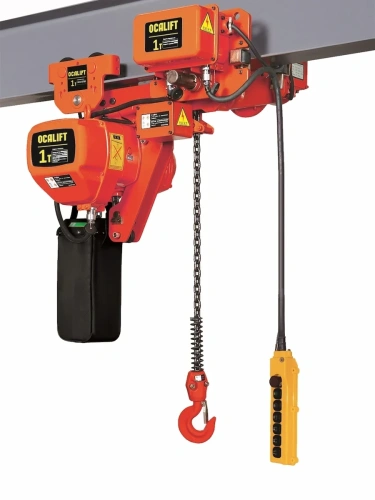 1т 9м УСВ таль цепная ТЭЦ OCALIFT 01-01LHD 380в передвижная двухскоростная купить в Москве с доставкой по всей России | ProtosMarket.ru