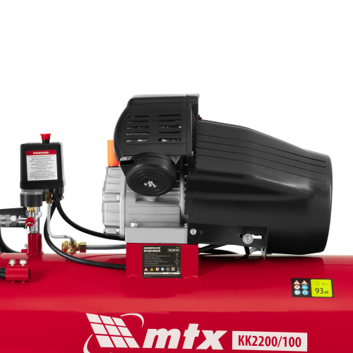 Компрессор воздушный КК-2200/100, 2,2 кВт, 350 л/мин, 100 л, прямой привод, масляный MTX по ценам производителя в Уфе с доставкой по всей России