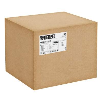 Мотоблок DPT-270SB, 7 л.с., ремен.сцеп, фрез 3х4, ШОМ, без колес, передачи 2В/1Н Denzel по ценам производителя в Уфе с доставкой по всей России