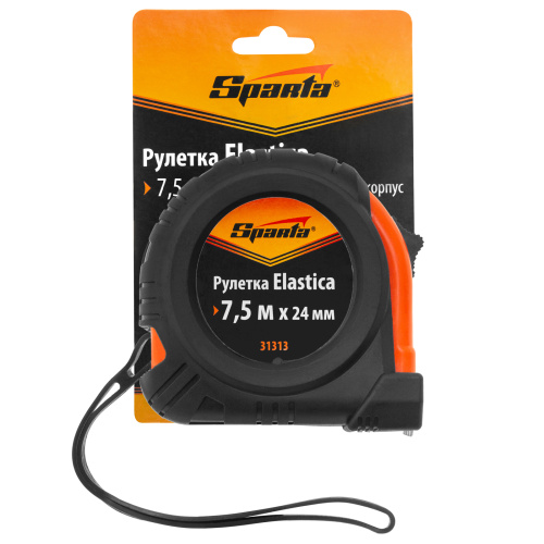 Рулетка Elastica,7,5 м х 24 мм,обрезиненный корпус Sparta по ценам производителя в Уфе с доставкой по всей России